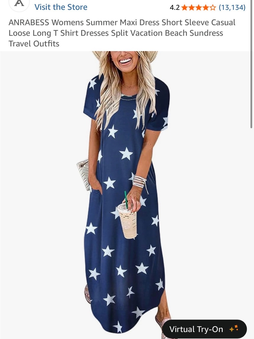 Anrabess Women’s Summer Maxi Dress.